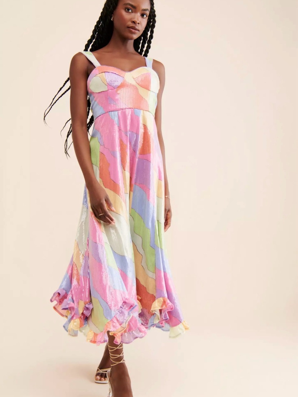 Anthropologie Hutch Sequin Bustier Dress